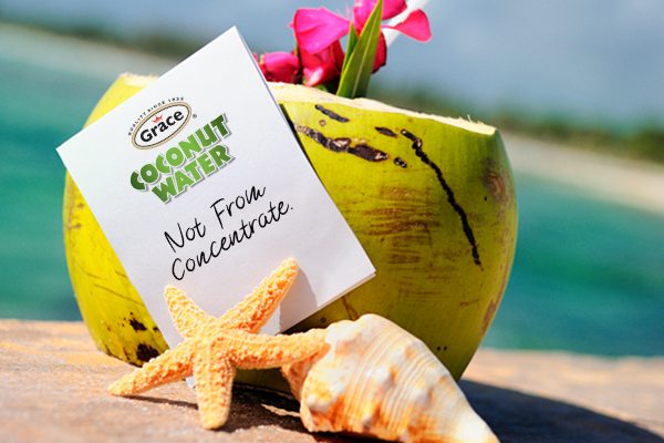 Coconut water not from concentrate