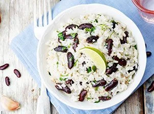 Lime and Cilantro Flavoured Coconut Rice