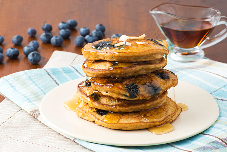 Coconut Blueberry Pancakes